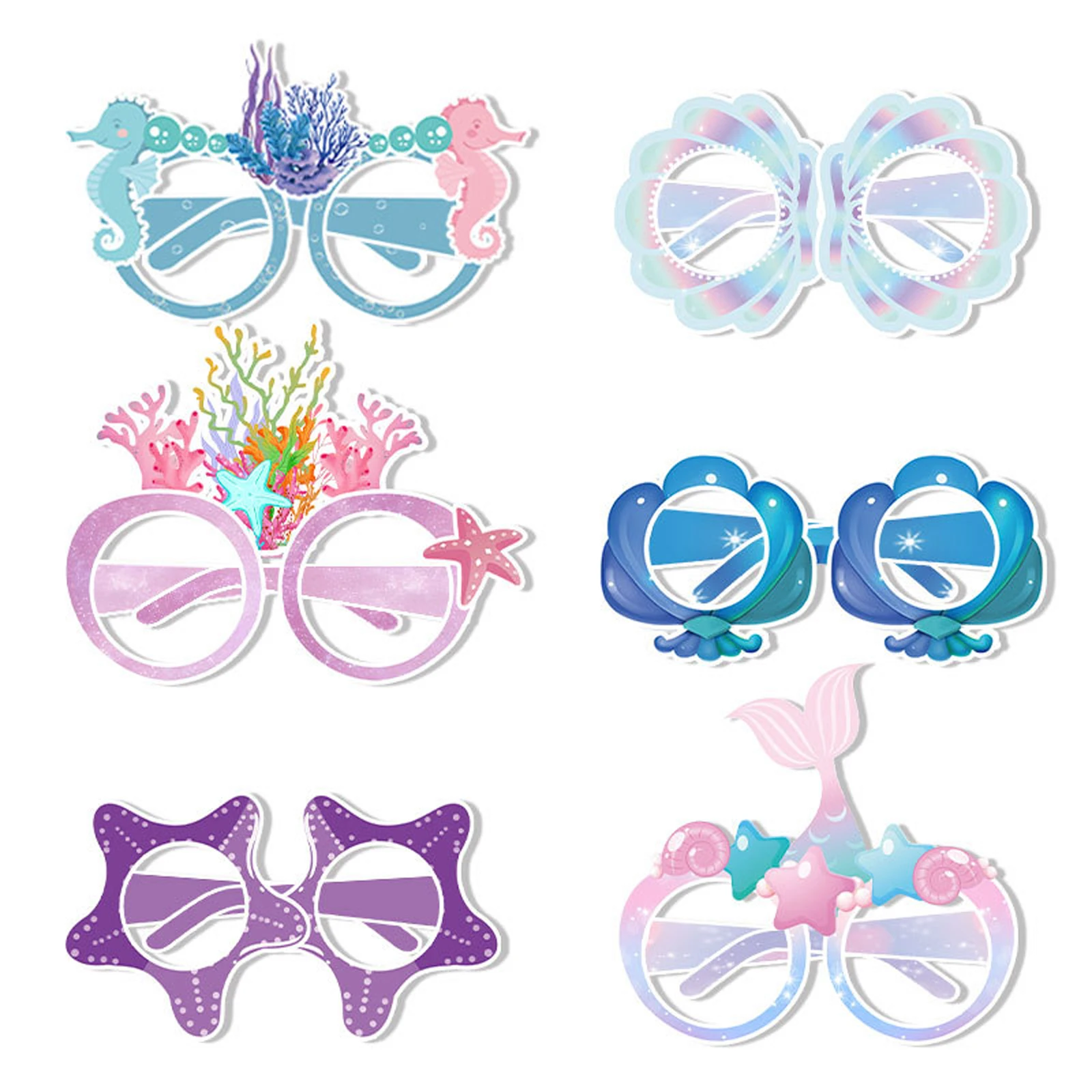 24pc Mermaid Theme Party Decor Glasses Kids Adult Summer Beach Photo Booth Props Blue Ocean Series Birthday Party Gifts Dress Up
24pc Mermaid Theme Party Decor Glasses Kids Adult Summer Beach Photo Booth Props Blue Ocean Series Birthday Party Gifts Dress Up