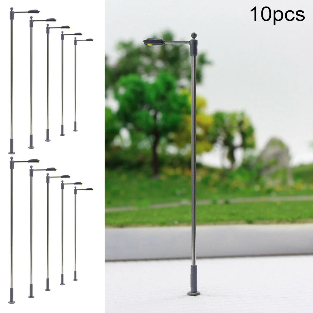 10Pcs LED Model Railway Lamp Garden Street Light HO OO Scale Building Layout Lamppost DIY Garden Decoration 104mm
10Pcs LED Model Railway Lamp Garden Street Light HO OO Scale Building Layout Lamppost DIY Garden Decoration 104mm