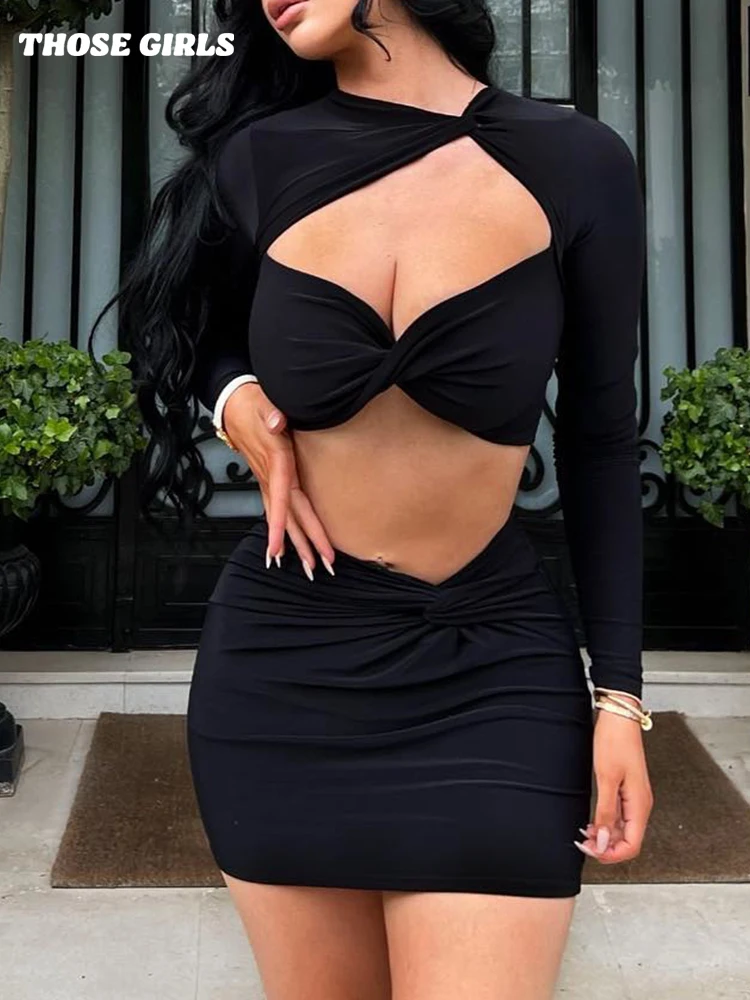 Fashion Solid Color Sexy Two-Piece Sets Hollow Short Top + Slim Mini Skirt For Women Wear Out Street Nightclub Party Wear
Fashion Solid Color Sexy Two-Piece Sets Hollow Short Top + Slim Mini Skirt For Women Wear Out Street Nightclub Party Wear