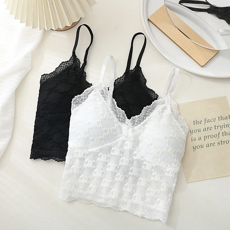 2023 New Lace Crop Top Women Sexy Beauty Back Push Up Wireless Camisole Breathable Comfortable Padded Girl Vest Summer
2023 New Lace Crop Top Women Sexy Beauty Back Push Up Wireless Camisole Breathable Comfortable Padded Girl Vest Summer