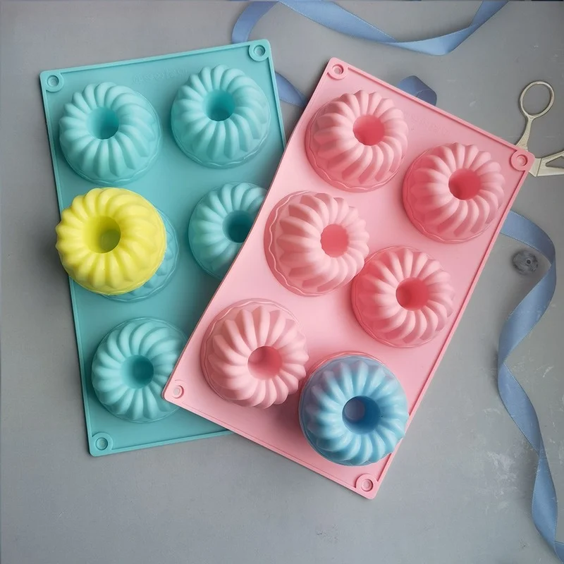 6 Cavity Spiral Flower Silicone Mold Whirlwind Bakeware DIY Chocolate Baking Tools Cake Decorating Accessories
6 Cavity Spiral Flower Silicone Mold Whirlwind Bakeware DIY Chocolate Baking Tools Cake Decorating Accessories