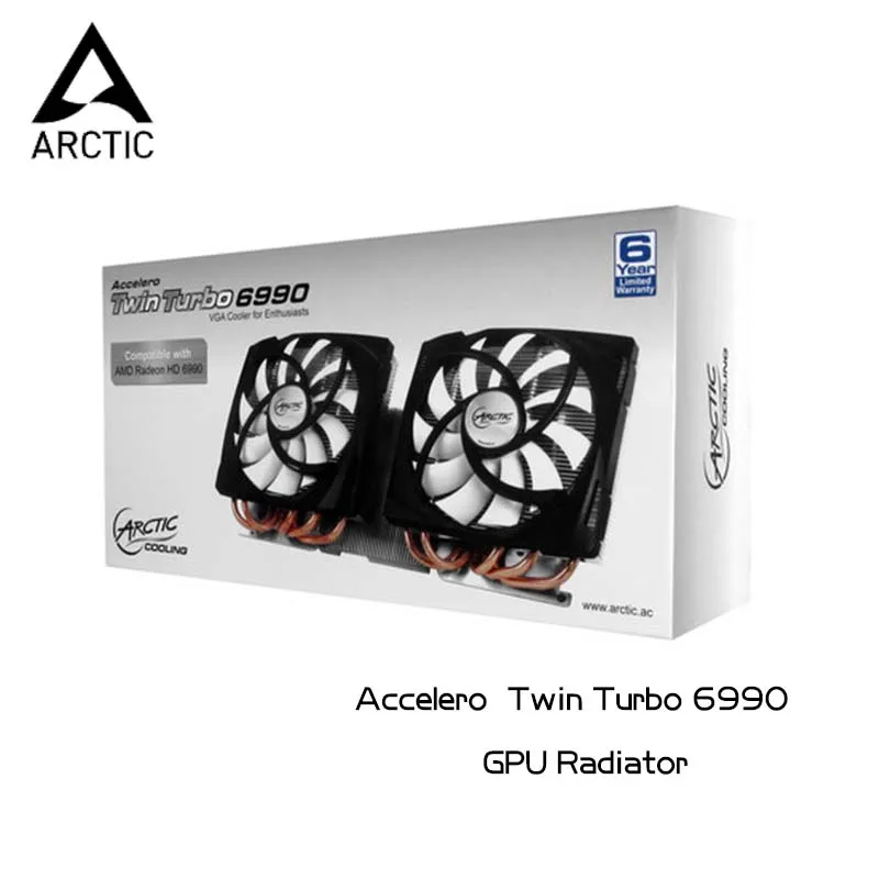 Arctic Twin Turbo 6990 VGA Radiator /GPU Cooler For ATI Radeon HD Graphic Card,2XFans 12CM PWM Cooling Heat Sink PC Accelero
Arctic Twin Turbo 6990 VGA Radiator /GPU Cooler For ATI Radeon HD Graphic Card,2XFans 12CM PWM Cooling Heat Sink PC Accelero
