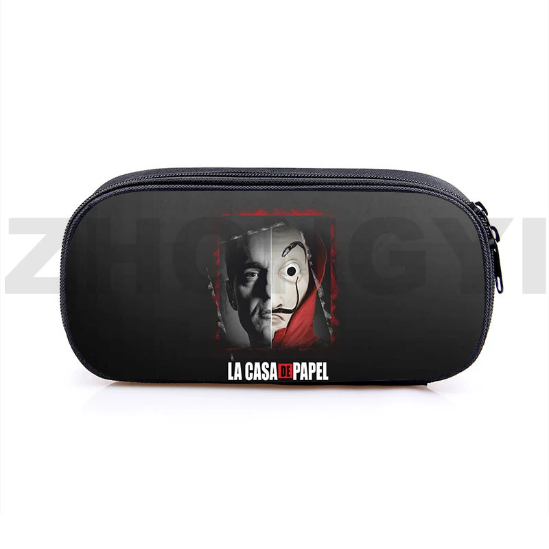 Large Canvas 3D La Casa De Papel Pencil Case Women Merch Travel Bella Ciao Makeup Bag Vintage Zipper Money Heist School Supplies
Large Canvas 3D La Casa De Papel Pencil Case Women Merch Travel Bella Ciao Makeup Bag Vintage Zipper Money Heist School Supplies