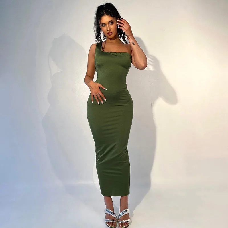 Женское летнее вечернее облегающее платье, однотонное длинное платье без рукавов на одно плечо для дам, черного/армейского зеленого/винно-к...
Женское летнее вечернее облегающее платье, однотонное длинное платье без рукавов на одно плечо для дам, черного/армейского зеленого/винно-к...