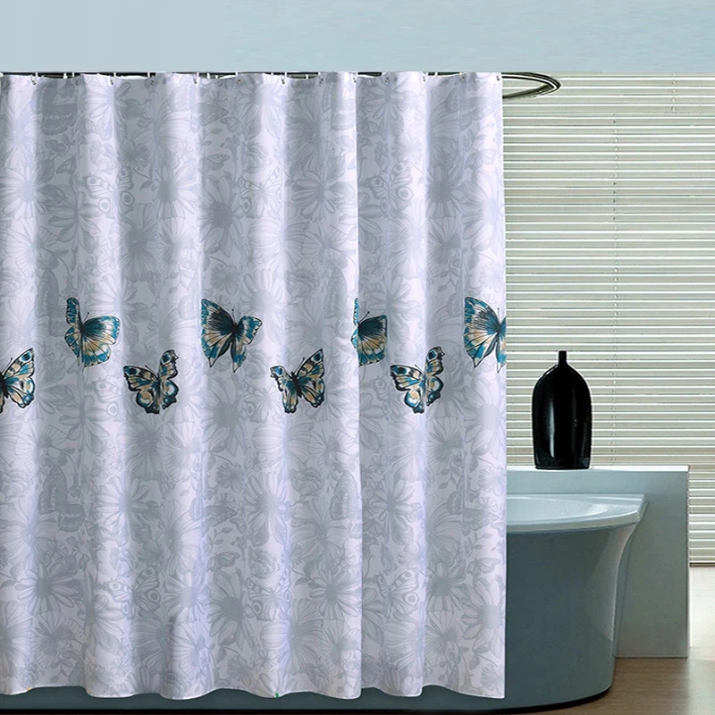 Elegant Butterfly Pattern Shower Curtain Quality Polyester Shower Curtains with Hooks Eco-Friendly Curtain for Home Bath Decor
Elegant Butterfly Pattern Shower Curtain Quality Polyester Shower Curtains with Hooks Eco-Friendly Curtain for Home Bath Decor