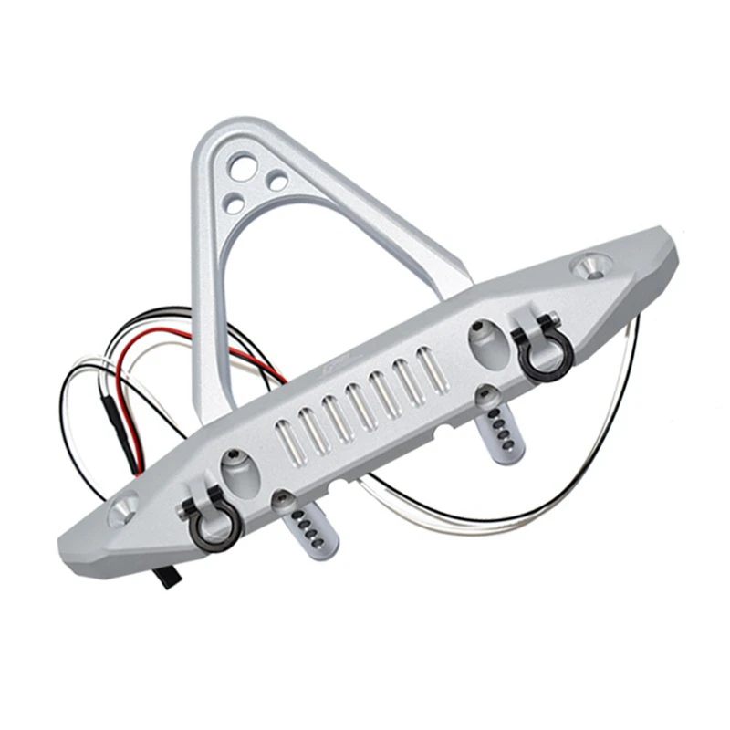 Metal Front Bumper With Tow Hook LED Lights For Axial SCX6 AXI05000 JEEP JLU 1/6 RC Crawler Car Upgrades Parts
Metal Front Bumper With Tow Hook LED Lights For Axial SCX6 AXI05000 JEEP JLU 1/6 RC Crawler Car Upgrades Parts