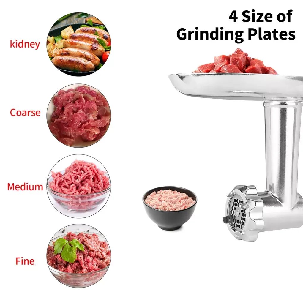 Kitchen Food Meat Grinder Metal Attachment Kit Tray Pusher Tubes Replacement for Aid Stand Mixer
Kitchen Food Meat Grinder Metal Attachment Kit Tray Pusher Tubes Replacement for Aid Stand Mixer