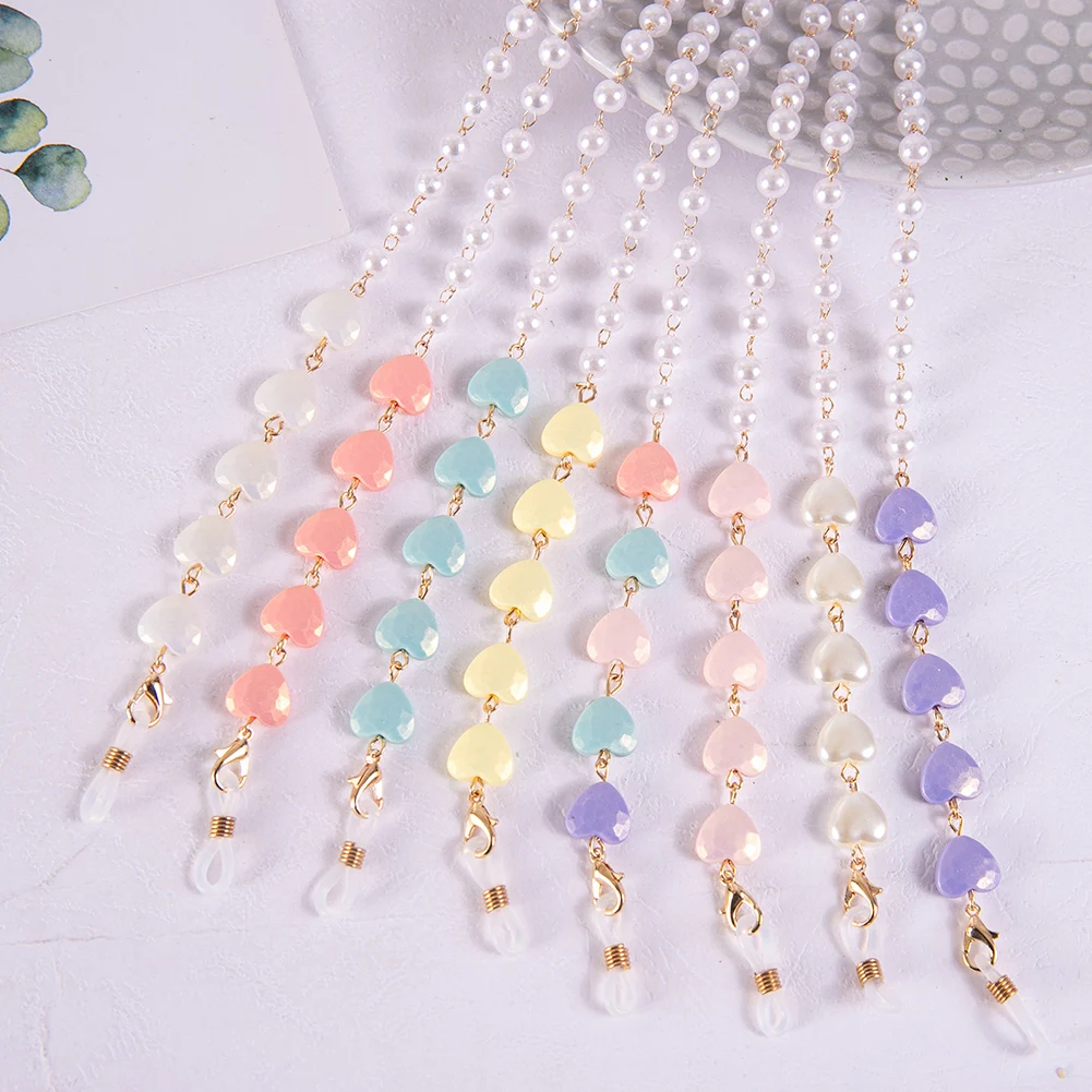 Fashion Glasses Lanyard for Children Beaded Sunglasses Chain Lovely Heart Mask Strap Neck Cord Eyewear Jewelry Accessories Gift
Fashion Glasses Lanyard for Children Beaded Sunglasses Chain Lovely Heart Mask Strap Neck Cord Eyewear Jewelry Accessories Gift