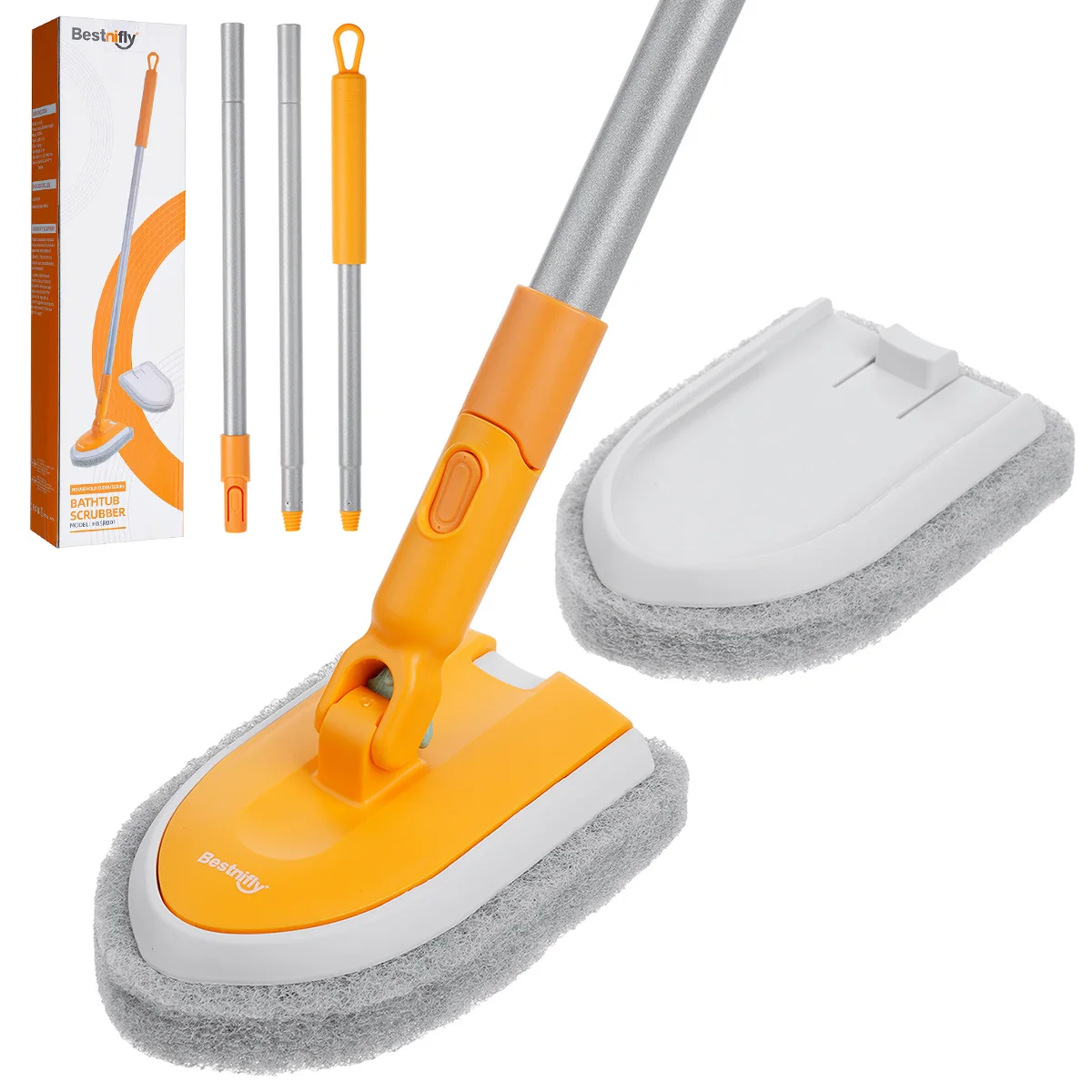 Bathtub Scrubber Tile Bathtub Scrub Brush 2 PCS Sponge Brush 42'' Extendable Handle Sponge Scrubbing Bathroom Shower EU STOCK
Bathtub Scrubber Tile Bathtub Scrub Brush 2 PCS Sponge Brush 42'' Extendable Handle Sponge Scrubbing Bathroom Shower EU STOCK