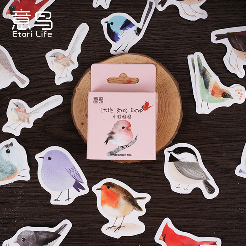 46pcs/box Stickers Kawaii Little Bird Chirp Cartoon Cute Hand Account DIY Material Stickers Clipart Stationery Notebook Sticker
46pcs/box Stickers Kawaii Little Bird Chirp Cartoon Cute Hand Account DIY Material Stickers Clipart Stationery Notebook Sticker