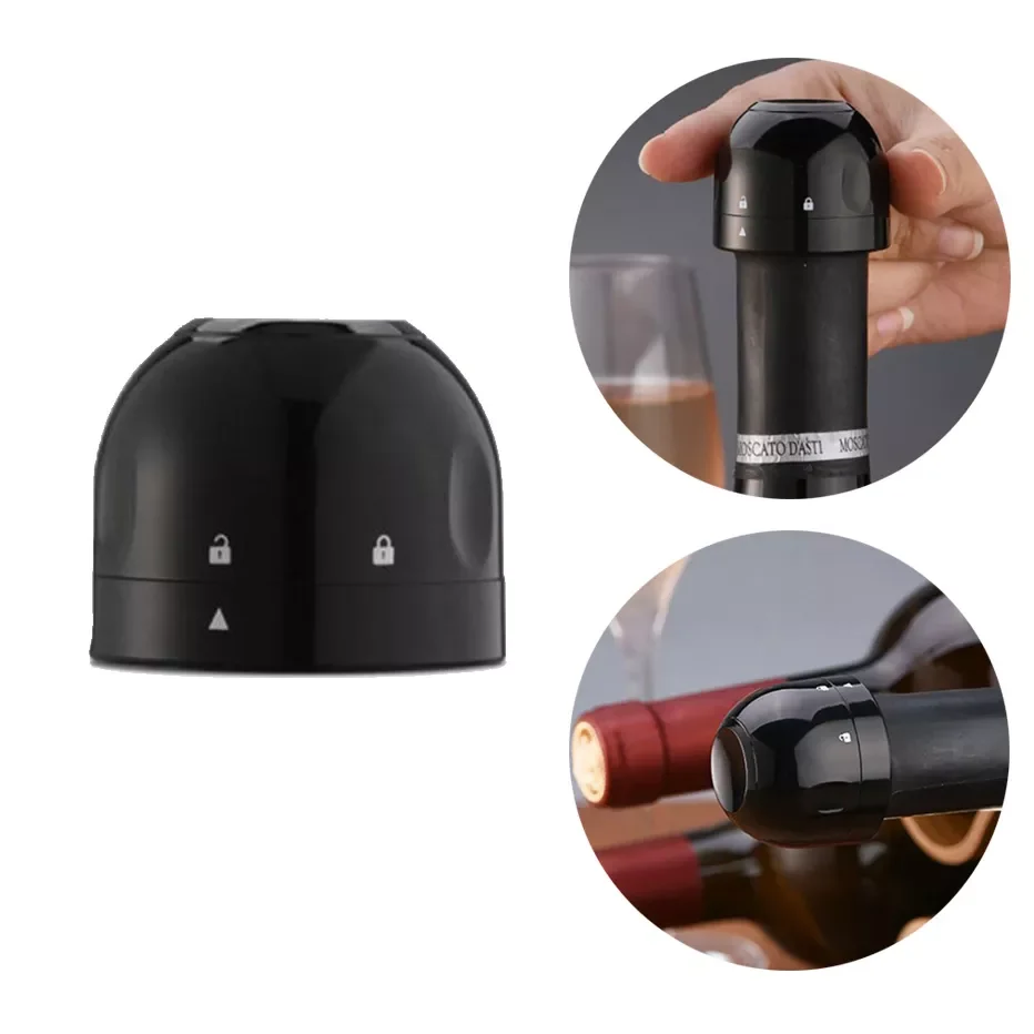 Wine Bottle Stoppers Real Vacuum Champagne Stopper Reusable Wine Preserver Wine Corks Keep Fresh Bottle Lock and Unlock Cap
Wine Bottle Stoppers Real Vacuum Champagne Stopper Reusable Wine Preserver Wine Corks Keep Fresh Bottle Lock and Unlock Cap