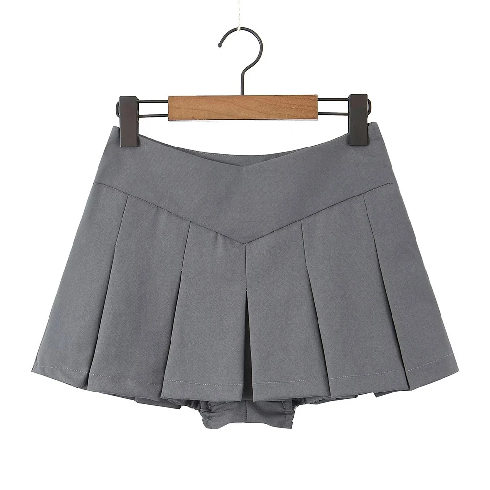 PB&ZA Women New Fashion Solid Pleated Skirt Streetwear Vintage High Waist Female Shorts A-line Skort Mujer Clothes Spring/Summer
PB&ZA Women New Fashion Solid Pleated Skirt Streetwear Vintage High Waist Female Shorts A-line Skort Mujer Clothes Spring/Summer