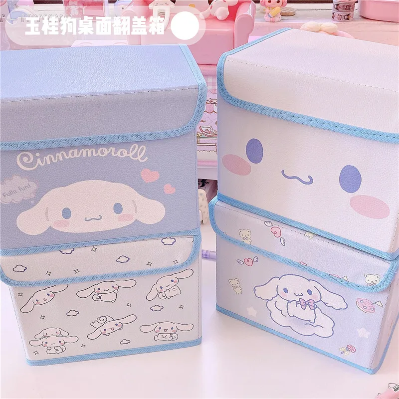 Sanrio Cinnamoroll Cute Desktop with Cover Non-woven Finishing Box Stationery Multifunctional Sundries Dormitory Flip Box
Sanrio Cinnamoroll Cute Desktop with Cover Non-woven Finishing Box Stationery Multifunctional Sundries Dormitory Flip Box