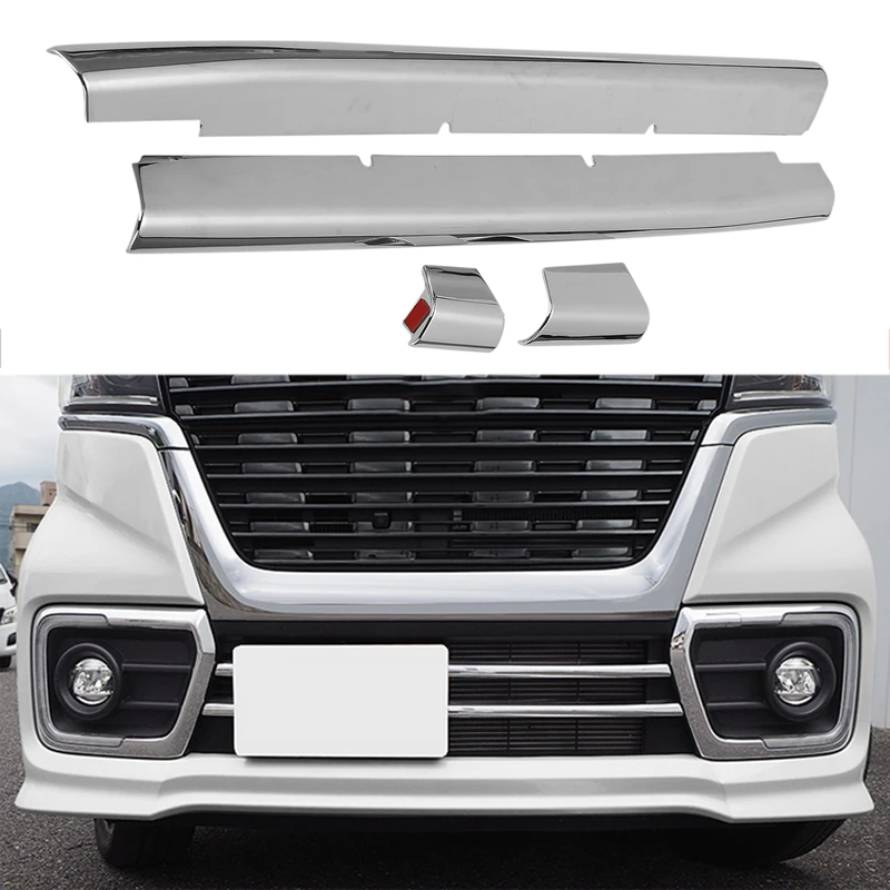 Автомобильная Хромированная передняя решетка радиатора для Suzuki Spacia Custom MK53S, автомобильные аксессуары
Автомобильная Хромированная передняя решетка радиатора для Suzuki Spacia Custom MK53S, автомобильные аксессуары