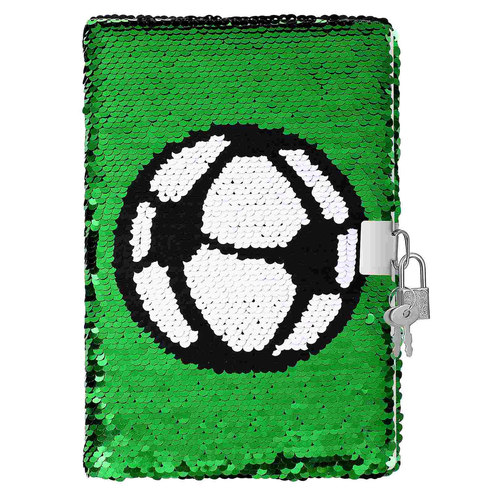 Sequin Notebook Reversible Football Pattern Notebook with Lock and Keys Diary Journal Travel Notebook Diary for Kids and Adults
Sequin Notebook Reversible Football Pattern Notebook with Lock and Keys Diary Journal Travel Notebook Diary for Kids and Adults