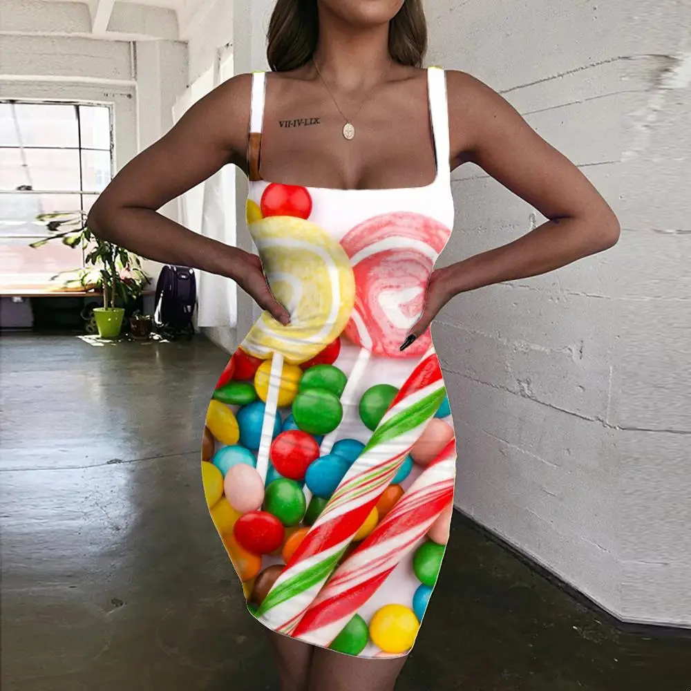 SOMEPET Candy Dress Women Food Halter Sleeveless Colorful Ladies Dresses Lollipop Vestido Sexy Beauty Sundress Womens Clothing
SOMEPET Candy Dress Women Food Halter Sleeveless Colorful Ladies Dresses Lollipop Vestido Sexy Beauty Sundress Womens Clothing