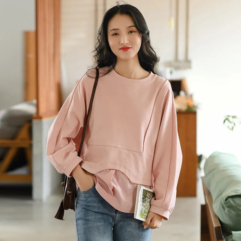 2022 spring new sweater women's loose design sense niche stitching women's top fake two-piece pullover sweater gray22
2022 spring new sweater women's loose design sense niche stitching women's top fake two-piece pullover sweater gray22