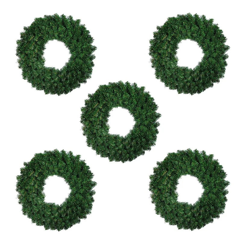 5 Pcs Green Artificial Pine Wreath Garland for Front Door Window Fireplace Christmas Decoration
5 Pcs Green Artificial Pine Wreath Garland for Front Door Window Fireplace Christmas Decoration