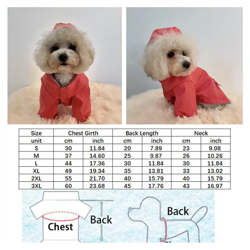 1 Pcs Solid Color Rainy Season Hooded Pet Dog Raincoat Fashion Waterproof Two Feet Pocket Rain Coat for Small Dogs Clothing
1 Pcs Solid Color Rainy Season Hooded Pet Dog Raincoat Fashion Waterproof Two Feet Pocket Rain Coat for Small Dogs Clothing