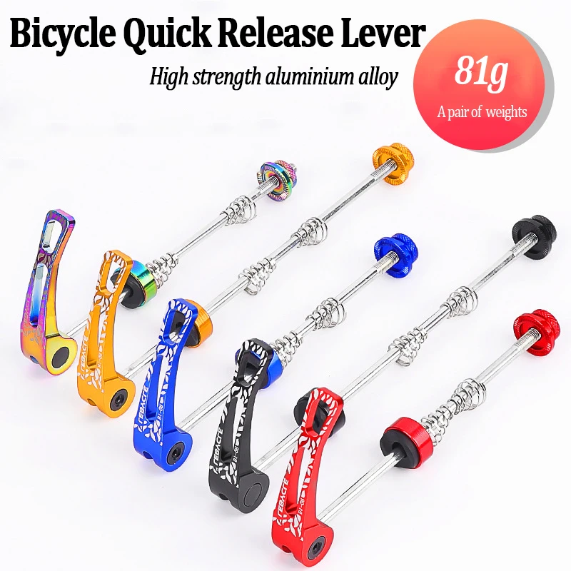 Mountain Road Bike Quick Release Lever High-strength Aluminum Alloy Bicycle Skewer Lever MTB Parts for Front 145mm Rear 185mm
Mountain Road Bike Quick Release Lever High-strength Aluminum Alloy Bicycle Skewer Lever MTB Parts for Front 145mm Rear 185mm