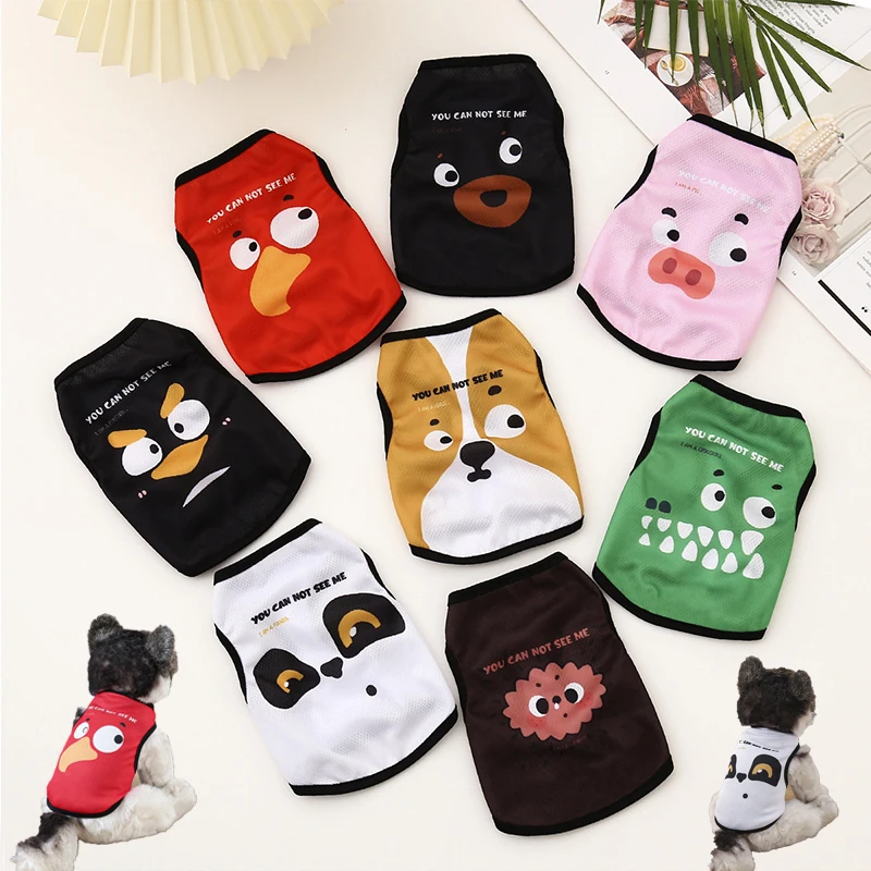Summer Cartoon Pet Dog Clothes Breathable Cat Dog T-shirt For Small Dog Cute Handsome Puppy Chihuahua Spitz Bichon Tank Top
Summer Cartoon Pet Dog Clothes Breathable Cat Dog T-shirt For Small Dog Cute Handsome Puppy Chihuahua Spitz Bichon Tank Top