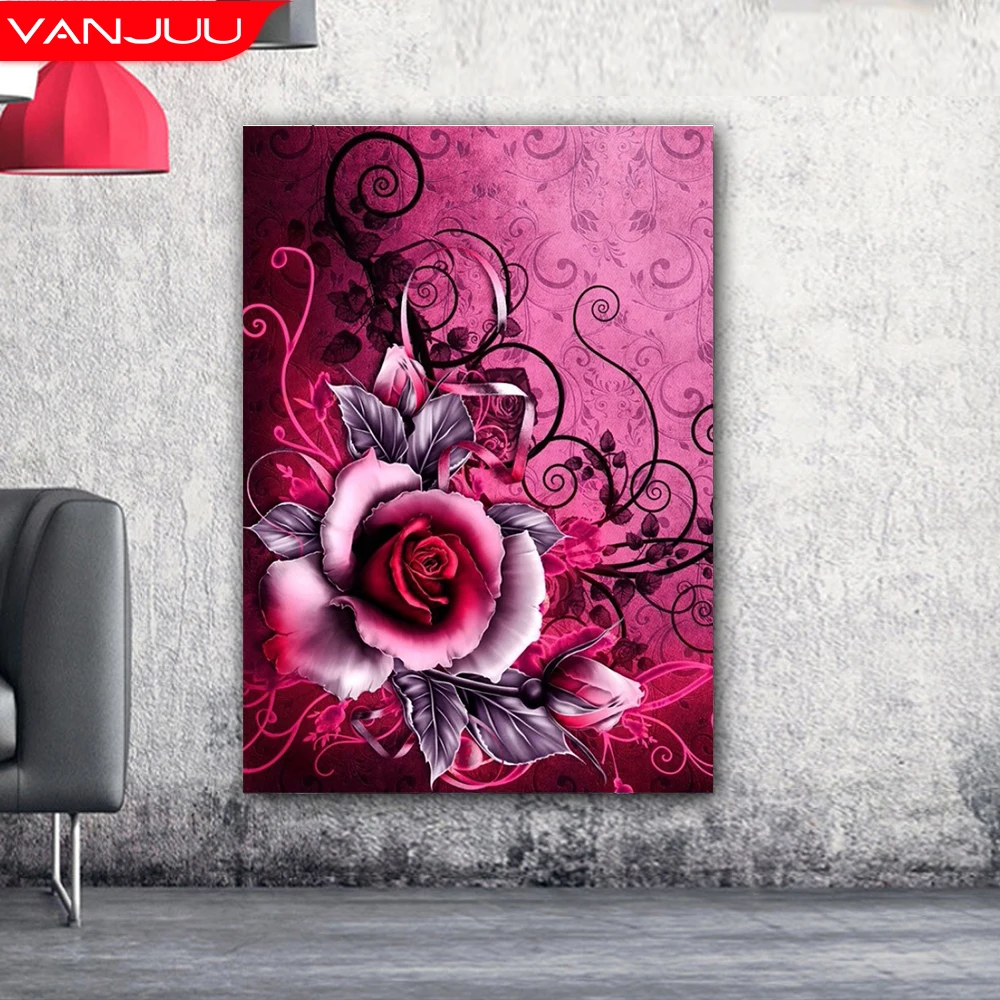 Flower DIY Diamond Painting Red Rose 5D Rhinestone Embroidery Full Cross Stitch Kit Home Decor Birthday Gift
Flower DIY Diamond Painting Red Rose 5D Rhinestone Embroidery Full Cross Stitch Kit Home Decor Birthday Gift