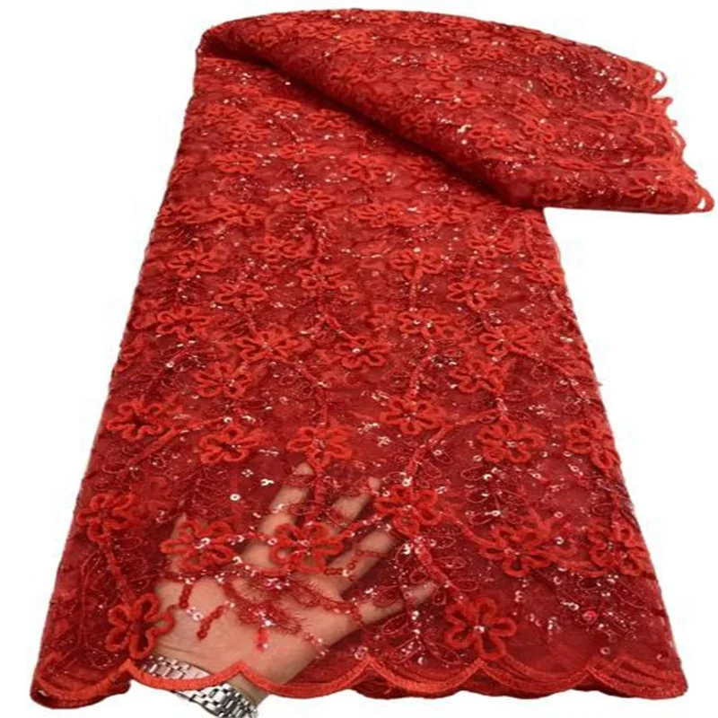 Red African Lace Fabric 2023 Pink High Quality Nigerian Sequins Laces Fabrics Sequins French Tulle Lace Fabric For Women Dress
Red African Lace Fabric 2023 Pink High Quality Nigerian Sequins Laces Fabrics Sequins French Tulle Lace Fabric For Women Dress