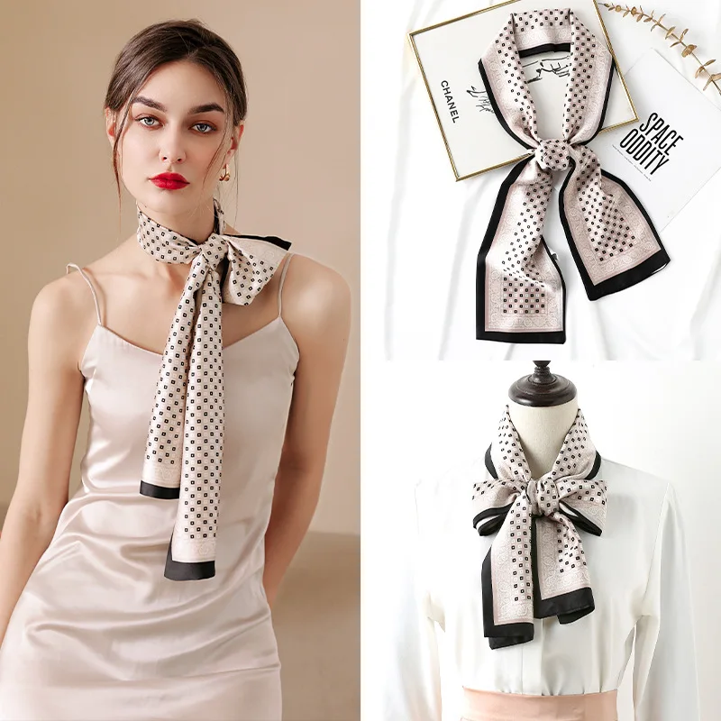 2022 Fashion Floral Print Silk Scarf Women Thin Neck Long Scarves Narrow Office Lady Shawl Bandanas Female Skinny Hairbands 
2022 Fashion Floral Print Silk Scarf Women Thin Neck Long Scarves Narrow Office Lady Shawl Bandanas Female Skinny Hairbands