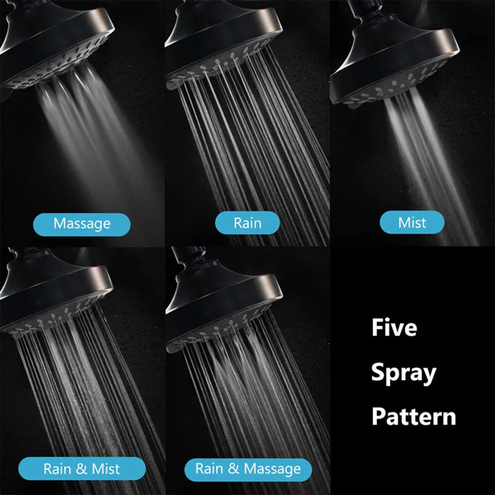 1PCS Shower Head 4-Inch Rotatable Adjustable Five-Speed Water-Saving Concealed Shower Top Spray Bathroom Shower Accessories
1PCS Shower Head 4-Inch Rotatable Adjustable Five-Speed Water-Saving Concealed Shower Top Spray Bathroom Shower Accessories