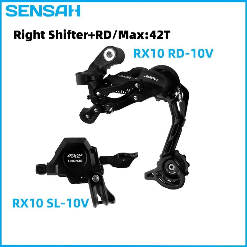 SENSAH RX10 1x10 Trigger Shifter Lever + Rear Derailleur For MTB Bike 10-Speed Cassette Sprockets 36T 40T 42T 46T Groupset
SENSAH RX10 1x10 Trigger Shifter Lever + Rear Derailleur For MTB Bike 10-Speed Cassette Sprockets 36T 40T 42T 46T Groupset