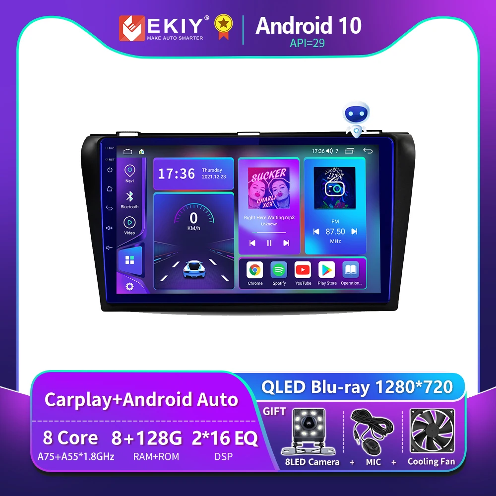EKIY T900 For Mazda 3 2004-2013 Maxx Axela Android Car DVD GPS Radio Stereo 1G 16G 4G WIFI Carplay Quad Core No 2 Din Multimedia
EKIY T900 For Mazda 3 2004-2013 Maxx Axela Android Car DVD GPS Radio Stereo 1G 16G 4G WIFI Carplay Quad Core No 2 Din Multimedia