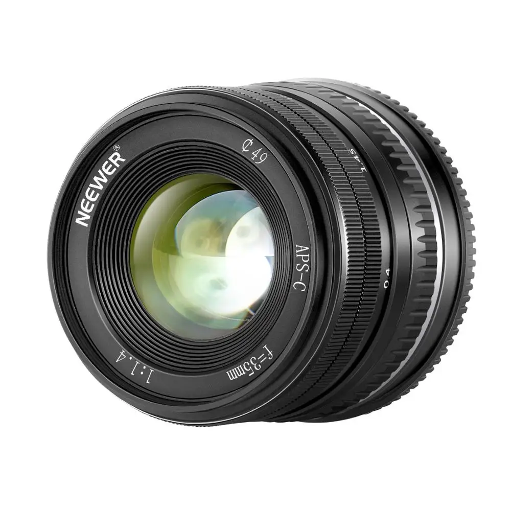 Neewer 35mm F1.4 Large Aperture Prime APS-C Aluminum Lens Compatible With Sony Sony E Mount Mirrorless Cameras A7III A9 NEX 3
Neewer 35mm F1.4 Large Aperture Prime APS-C Aluminum Lens Compatible With Sony Sony E Mount Mirrorless Cameras A7III A9 NEX 3