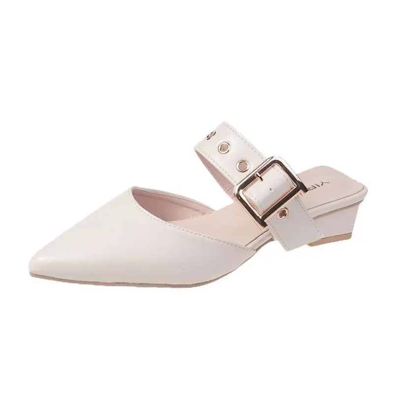 Baotou Shoes Women 2021 Outer Wear Pointed Low Heels Muller Baotou Sandals Women, Simple and Fashionable Slippers 
Baotou Shoes Women 2021 Outer Wear Pointed Low Heels Muller Baotou Sandals Women, Simple and Fashionable Slippers