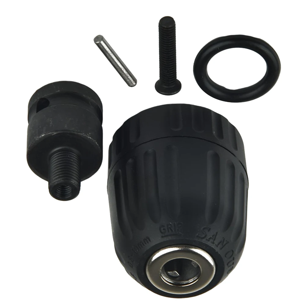 Keyless Drill Chuck 3/8-24UNF 0.8-10mm Thread Drill Bit Adapter For Impact Drill 1/2" Square Socket Adaptor Quick Change Adapter
Keyless Drill Chuck 3/8-24UNF 0.8-10mm Thread Drill Bit Adapter For Impact Drill 1/2" Square Socket Adaptor Quick Change Adapter