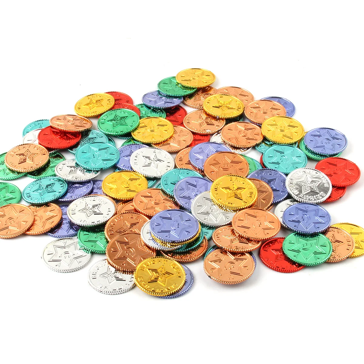 100pcs Colorful Star Pirate Simulation Gold Coin Game New Red Reward Points in the Family Kindergarten Props Pirate Gold Coin
100pcs Colorful Star Pirate Simulation Gold Coin Game New Red Reward Points in the Family Kindergarten Props Pirate Gold Coin