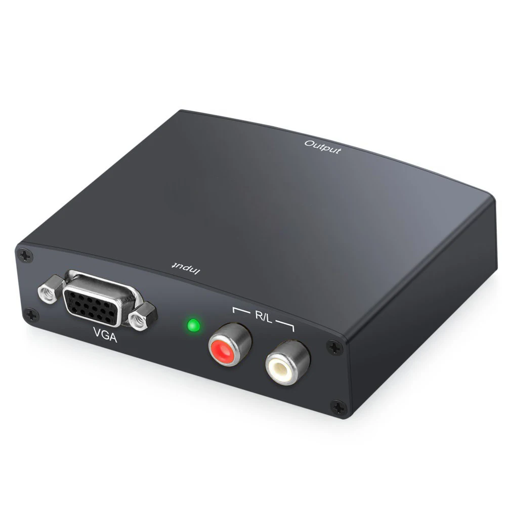 HD 1080P VGA To HDMI Converter With L/R Audio Output Metal for Laptop Computer PC HDTV Monitor DVD
HD 1080P VGA To HDMI Converter With L/R Audio Output Metal for Laptop Computer PC HDTV Monitor DVD