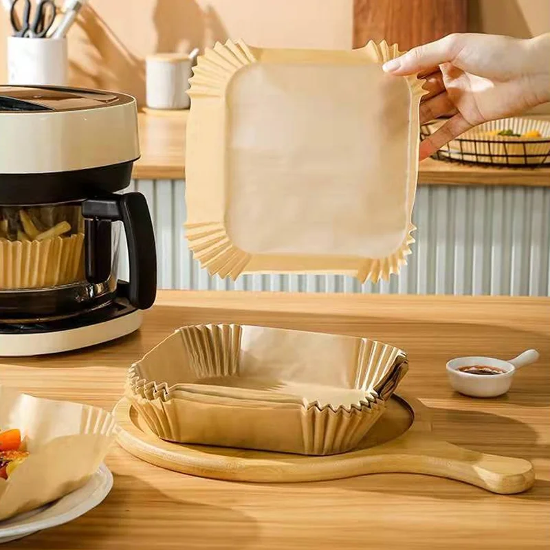 50Pcs Rectangular Air Fryer Paper Tray Disposable Paper Liner Non-Stick Mat Parchment Wood Pulp Steamer Paper Liner Baking Tools
50Pcs Rectangular Air Fryer Paper Tray Disposable Paper Liner Non-Stick Mat Parchment Wood Pulp Steamer Paper Liner Baking Tools