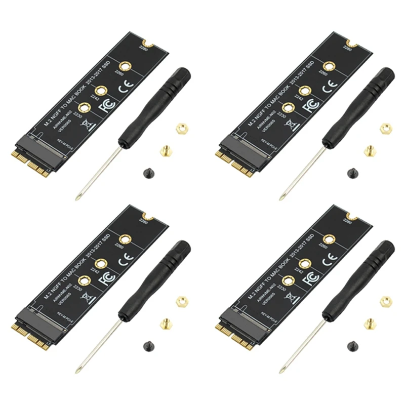 Преобразователь для SSD-накопителя 4х M.2 NVME для Air Pro Retina 2013-2017 NVME/AHCI, комплект SSD для A1465 A1466 A1398 A1502
Преобразователь для SSD-накопителя 4х M.2 NVME для Air Pro Retina 2013-2017 NVME/AHCI, комплект SSD для A1465 A1466 A1398 A1502