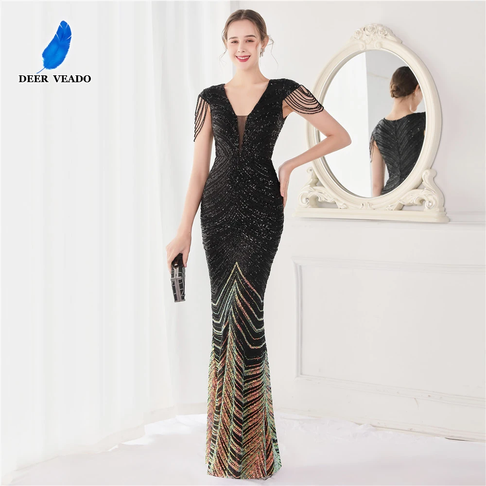 DEERVEADO K19085 Luxury Mermaid Prom Dresses 2022 New Women's Bodycon Silver Sequin Party Dresses Prom Gown
DEERVEADO K19085 Luxury Mermaid Prom Dresses 2022 New Women's Bodycon Silver Sequin Party Dresses Prom Gown