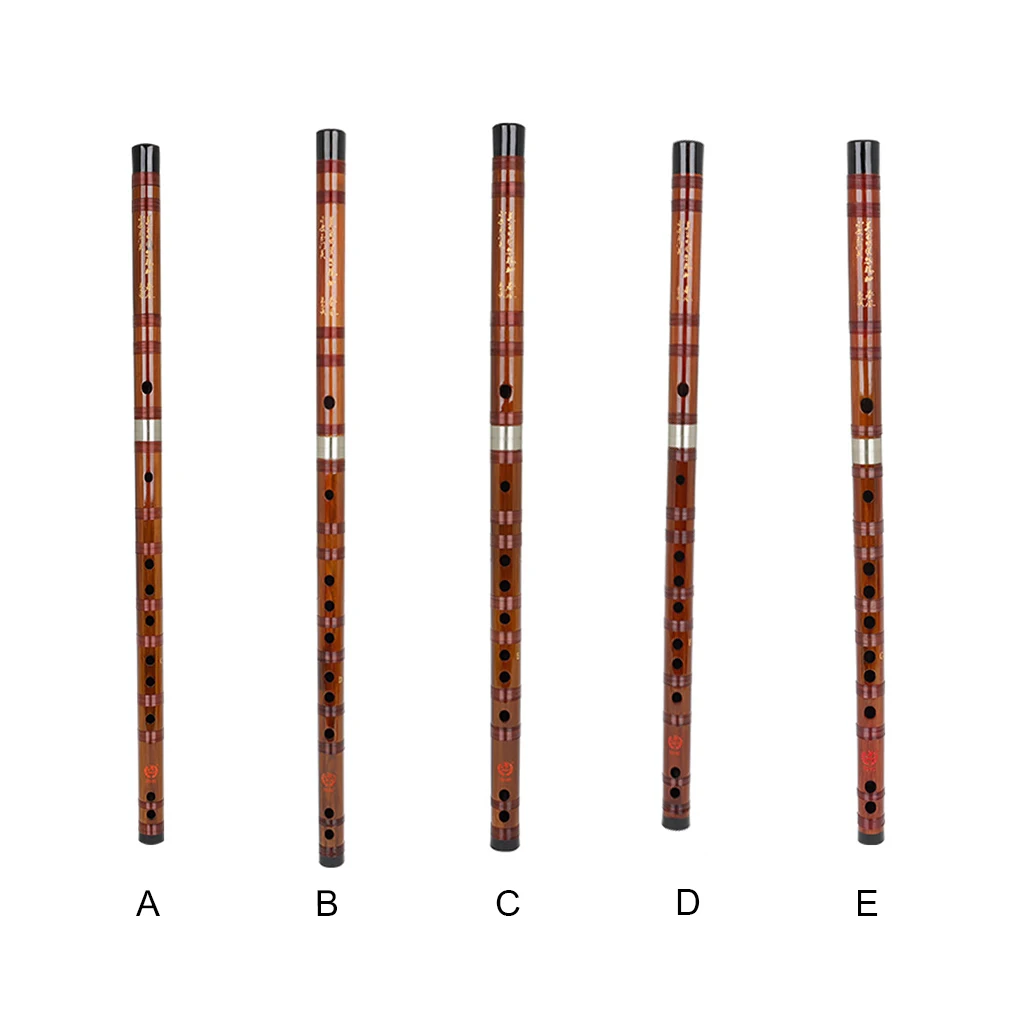 

Chinese Bamboo Flute Woodwind Musical Instrument C D E F G Key Traditional Handcrafted for Professionals Training C