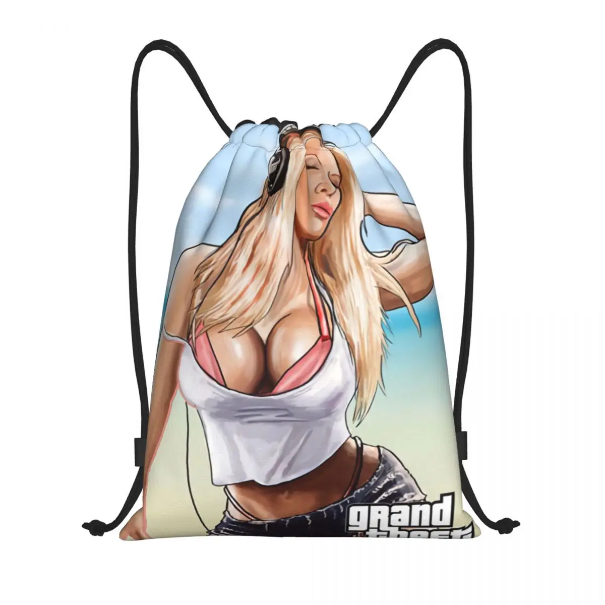 Grand Theft Auto Drawstring Backpack Women Men Gym Sport Sackpack Foldable Adventure Games Shopping Bag Sack
Grand Theft Auto Drawstring Backpack Women Men Gym Sport Sackpack Foldable Adventure Games Shopping Bag Sack