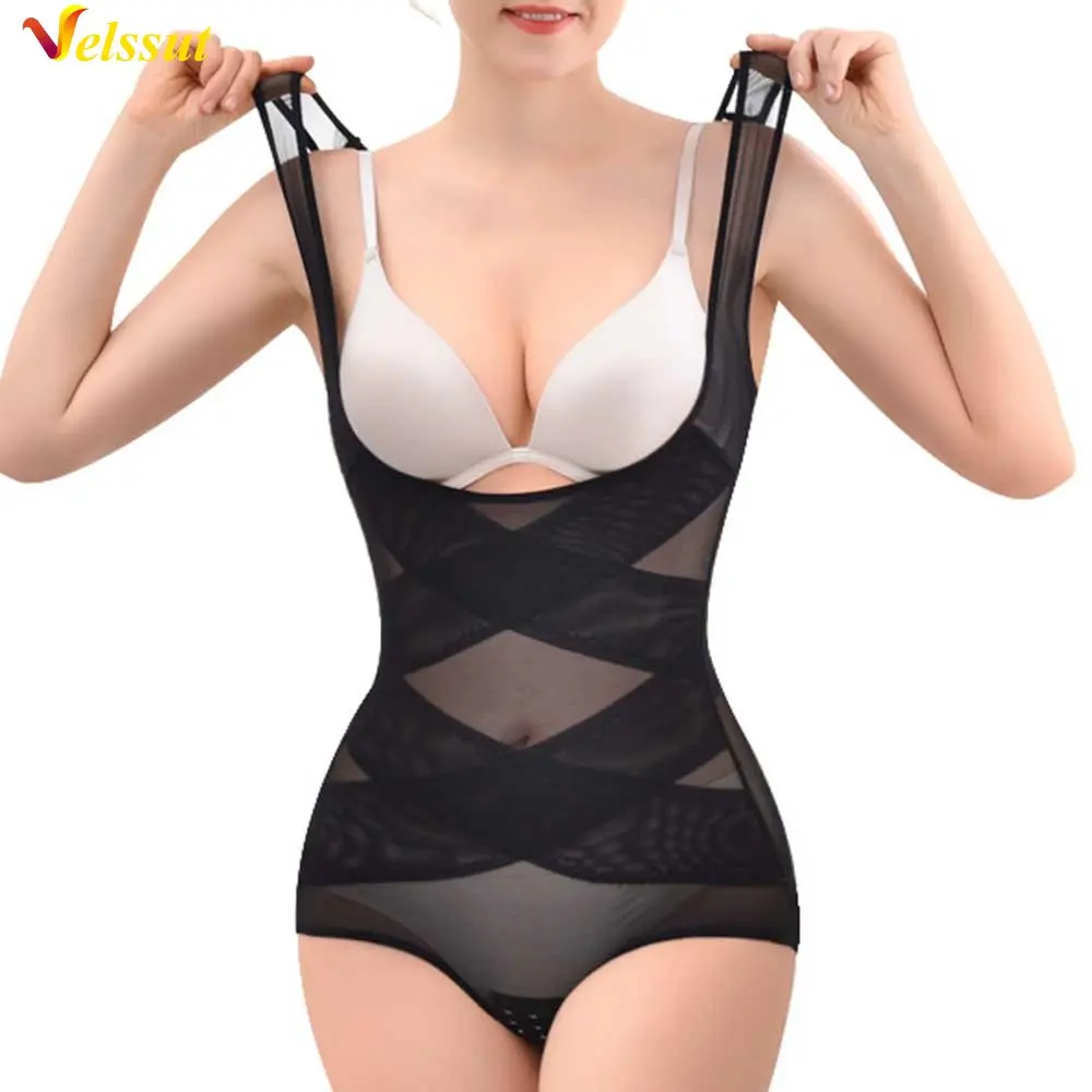 Velssut Shapewear Bodysuit for Women Slimming Full Body Shaper Flat Belly Underwear Tummy Control Vest Ladies Waist Shapewear 
Velssut Shapewear Bodysuit for Women Slimming Full Body Shaper Flat Belly Underwear Tummy Control Vest Ladies Waist Shapewear