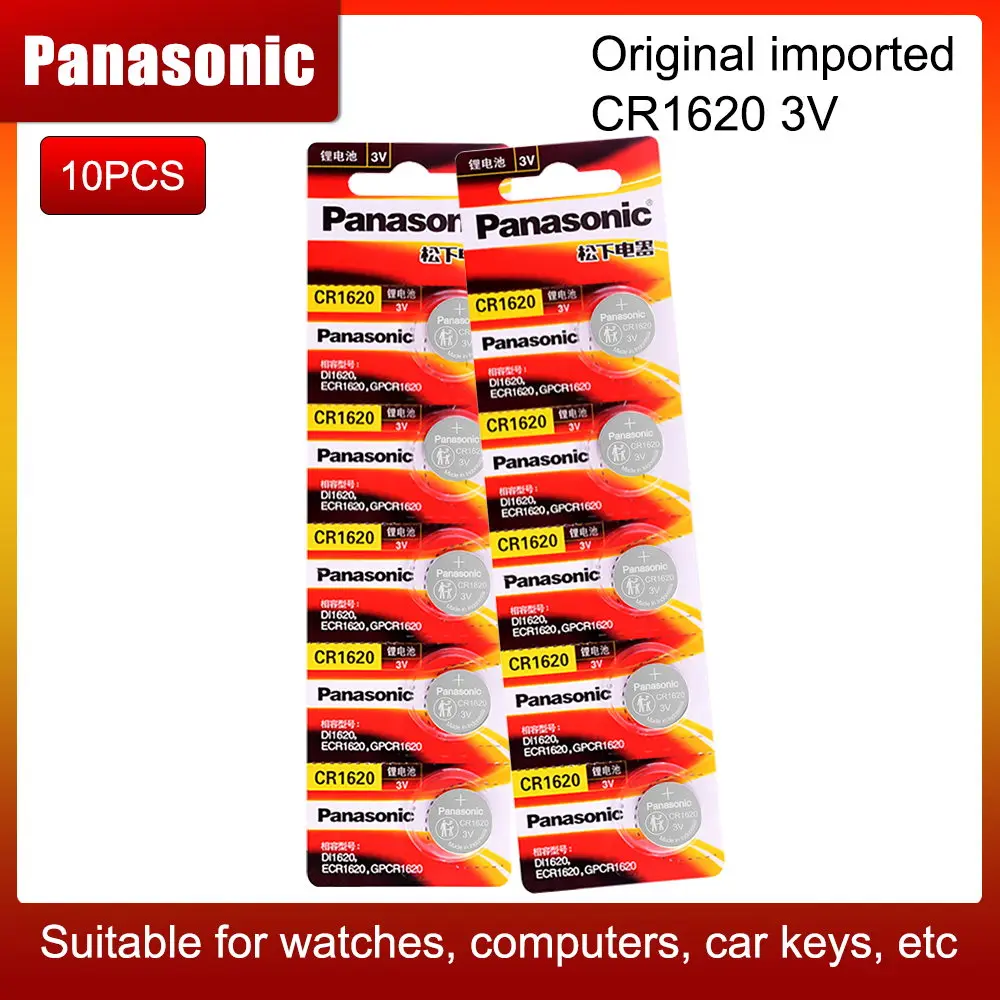 Литиевая батарея Panasonic CR1620 для кардиостимулятора, Оригинальная батарея таблеточного типа cr1620 ECR1620 GPCR1620 3 в, 10 шт.
Литиевая батарея Panasonic CR1620 для кардиостимулятора, Оригинальная батарея таблеточного типа cr1620 ECR1620 GPCR1620 3 в, 10 шт.