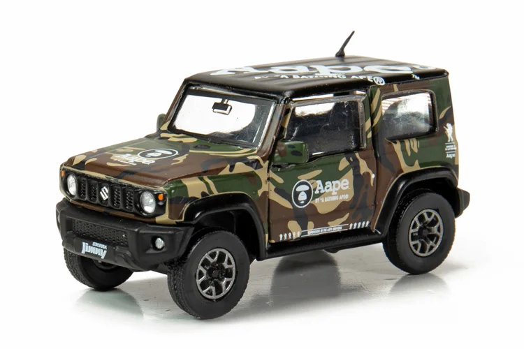 BM Creations + Aape1:64 Suzuki Jimny JB74 камуфляжная живопись версия модели автомобиля Коллекционные Подарочные украшения
BM Creations + Aape1:64 Suzuki Jimny JB74 камуфляжная живопись версия модели автомобиля Коллекционные Подарочные украшения