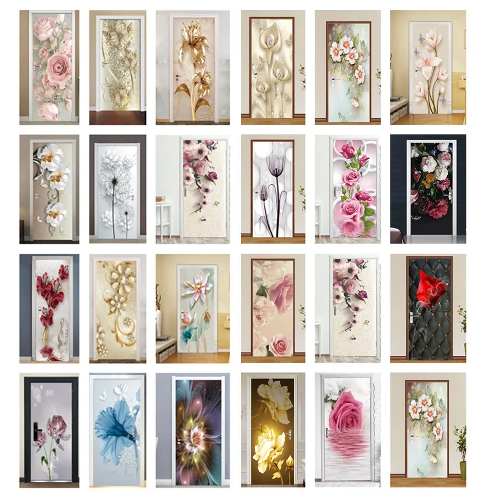 Pink Roses Wallpaper 3D Door Sticker Waterproof Removable Poster Bedroom Decoration Mural Home Art Decor Wall Decal Deurstickers
Pink Roses Wallpaper 3D Door Sticker Waterproof Removable Poster Bedroom Decoration Mural Home Art Decor Wall Decal Deurstickers