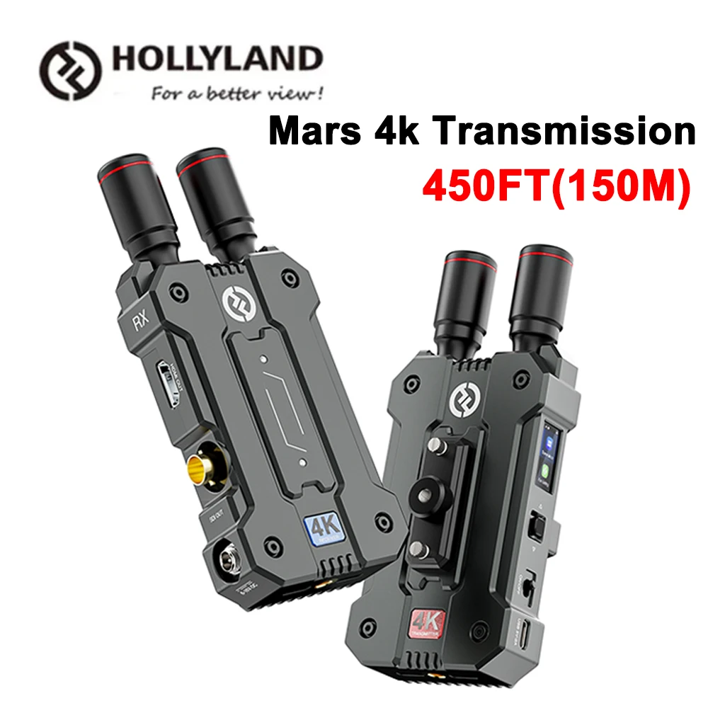 Hollyland Mars 4K UHD Беспроводная система передачи видео 450 футов SDI и HDMI приложение для мониторинга задержки 66 мс для камеры смартфона
Hollyland Mars 4K UHD Беспроводная система передачи видео 450 футов SDI и HDMI приложение для мониторинга задержки 66 мс для камеры смартфона