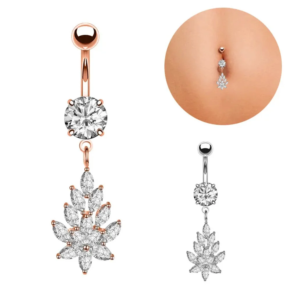 1PC Fashion Crystal Navel Piercing Stainless Steel Flower Pendant Belly Button Rings Belly Piercing Women Body Jewelry
1PC Fashion Crystal Navel Piercing Stainless Steel Flower Pendant Belly Button Rings Belly Piercing Women Body Jewelry