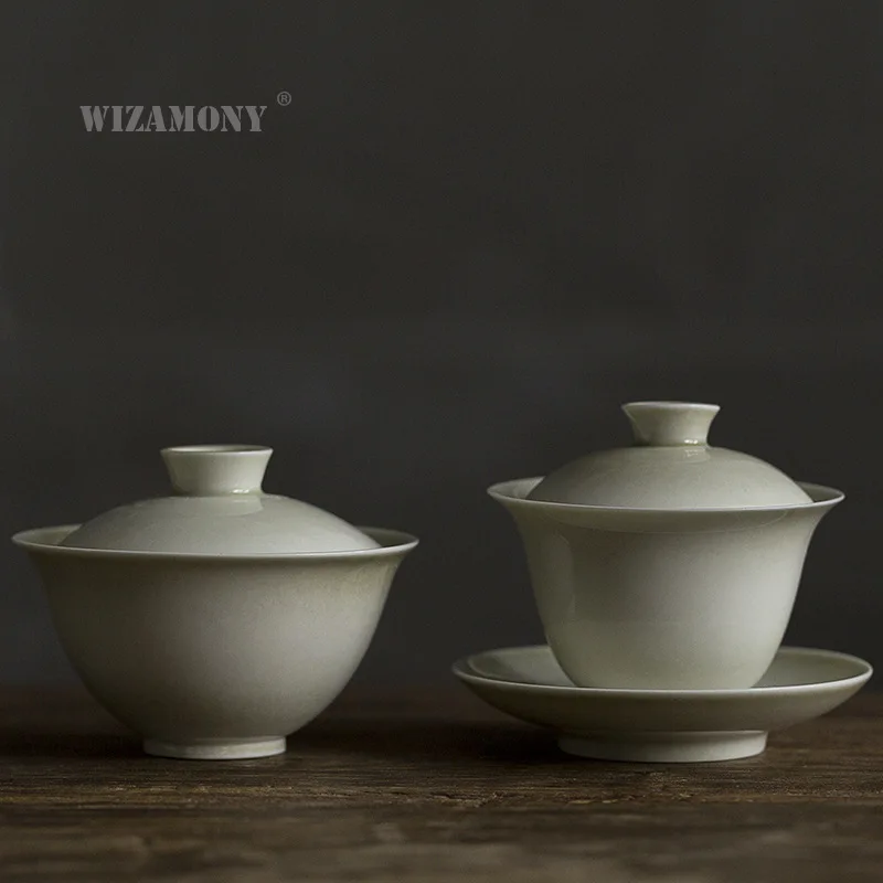 Plant ash ceramic Kung Fu tea set cover bowl rock tea bowl pot bearing small Sancai cover bowl simple yet elegant simple plain
Plant ash ceramic Kung Fu tea set cover bowl rock tea bowl pot bearing small Sancai cover bowl simple yet elegant simple plain