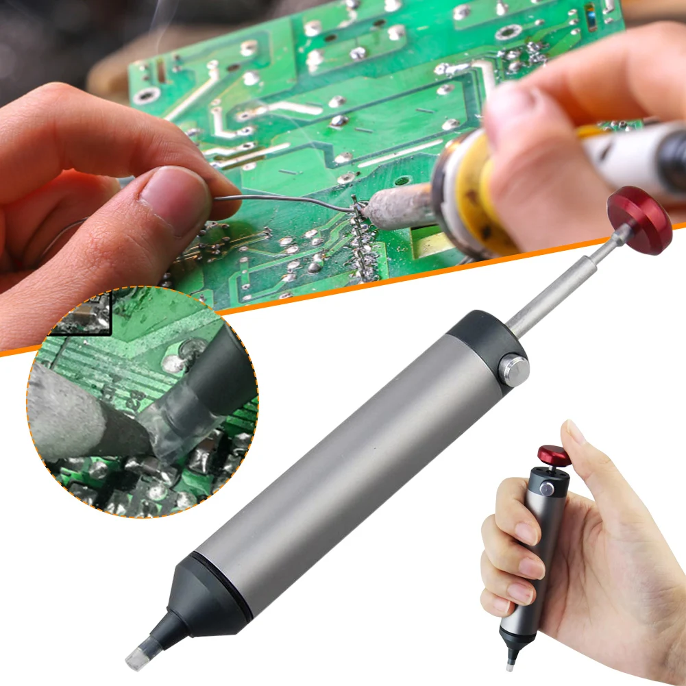 Desoldering Pump Suction Tin Gun Aluminum Powerful Soldering Sucker Pen Removal Vacuum Solder Iron Welding Repair Tool
Desoldering Pump Suction Tin Gun Aluminum Powerful Soldering Sucker Pen Removal Vacuum Solder Iron Welding Repair Tool