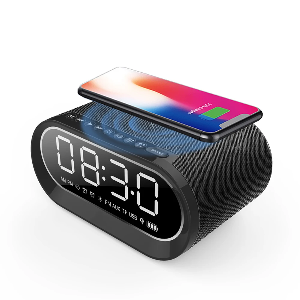 New released Fabric stylish 2*6W Alarm Clock Bluetooth Speaker and sleep speaker
New released Fabric stylish 2*6W Alarm Clock Bluetooth Speaker and sleep speaker